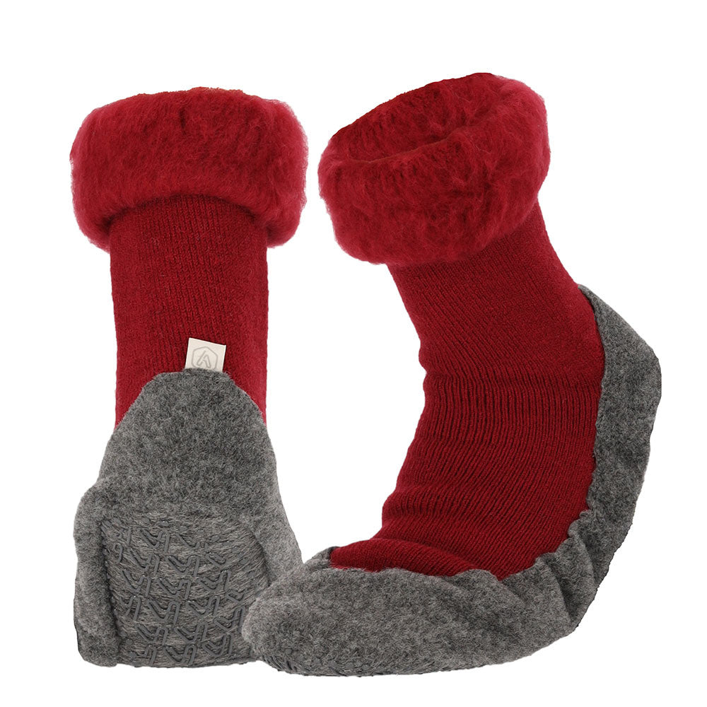 Apollo Huisslof wol anti-slip rood 41/42 1 Paar