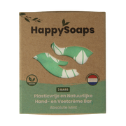 Happysoaps Hand & voetcreme bar absolute mint 40 Gram