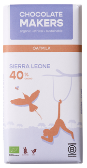 Chocolatemakers Little bee eather 40% vegan bio 80.00 Gram
