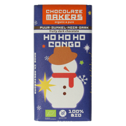 Chocolatemakers Kerstreep ho ho ho Congo 68% puur bio 80 Gram