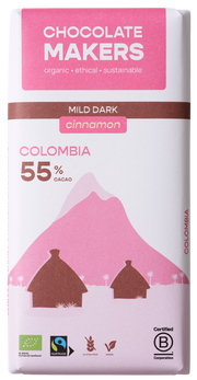 Chocolatemakers Pure joy 55% puur met kaneel bio 80.00 Gram