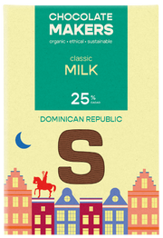 Chocolatemakers Sintletter melkchocolade 25% bio 100.00 Gram