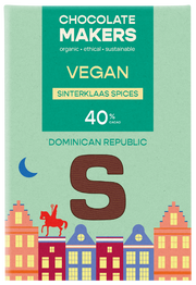 Chocolatemakers Sintletter melk vega bio 100.00 Gram