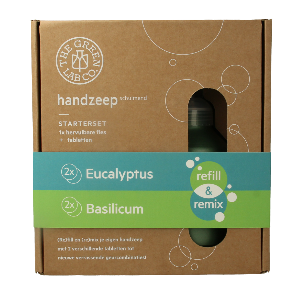 The Green Lab Co Handzeep premium starterset eucalyptus & basilicum 1.00 Set