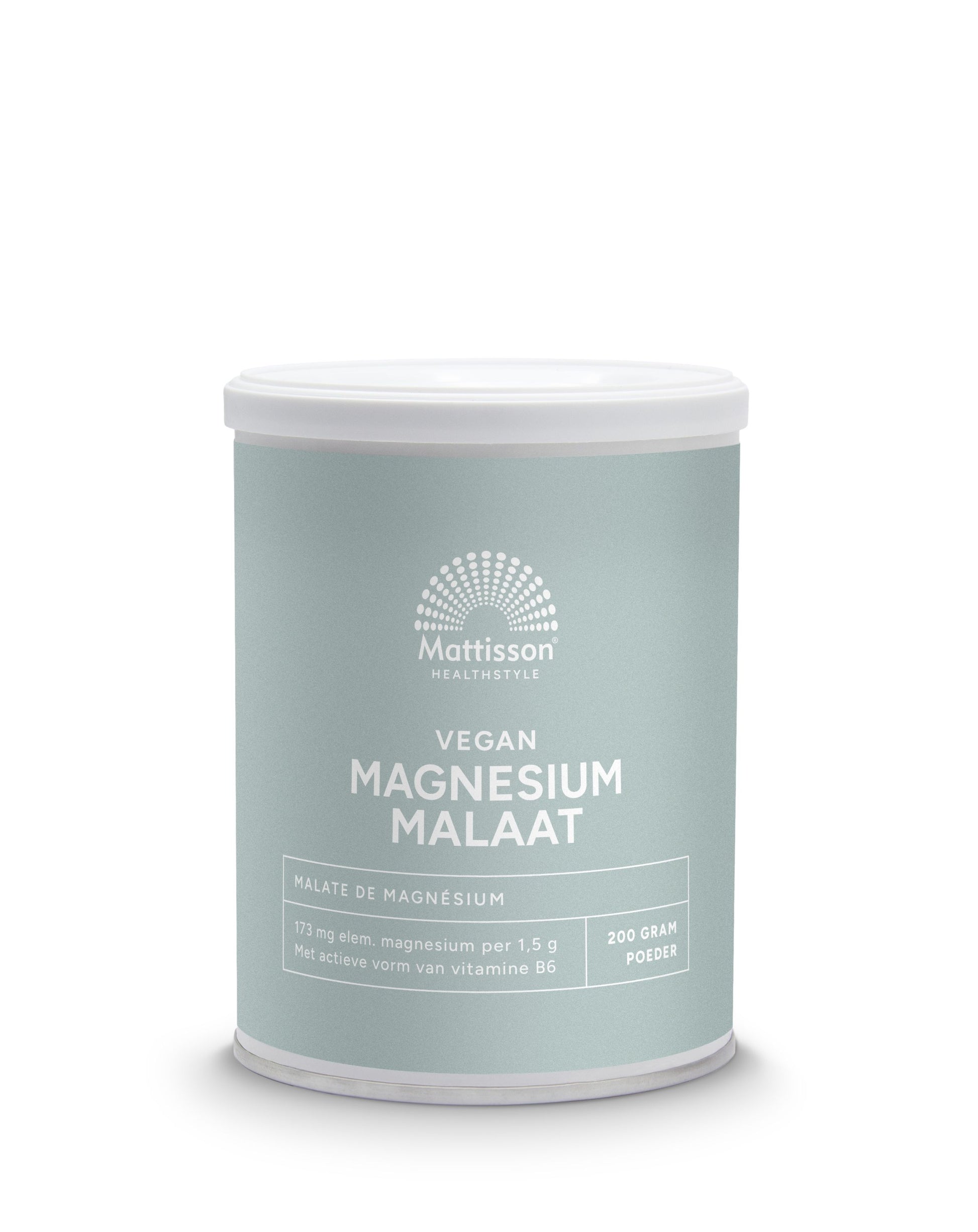Mattisson Magnesium malaat met actieve vorm vit. b6 200.00 Gram
