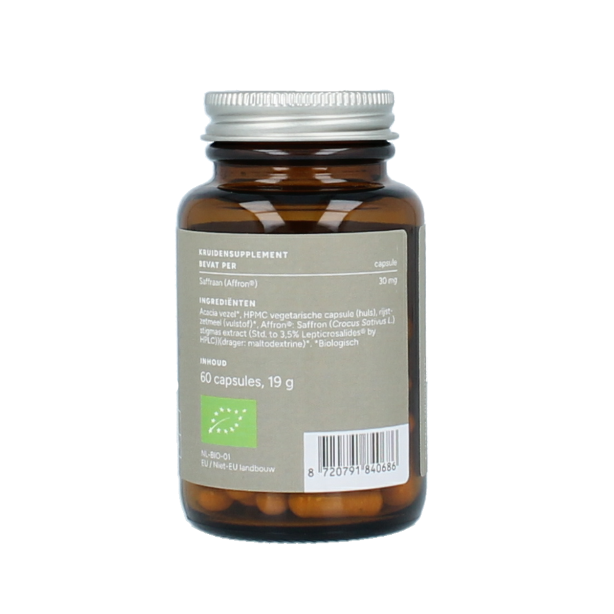 Mattisson Organic saffraan 30mg bio 60.00 Vegetarische capsules