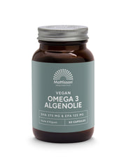 Mattisson Vegan omega 3 algenolie DHA 375mg EPA 125mg 60.00 Softgels