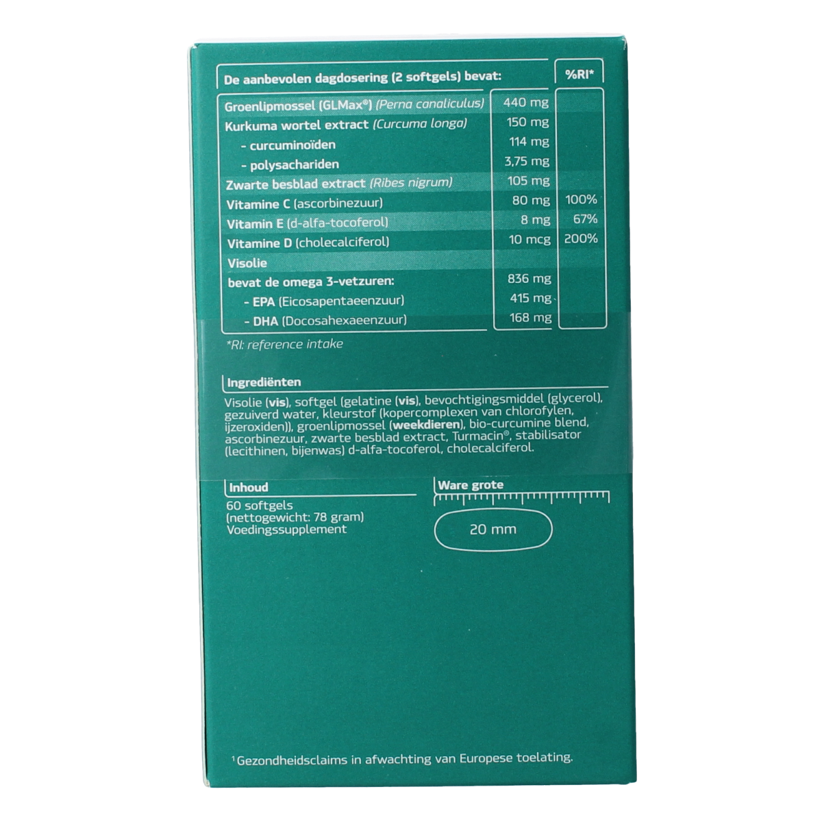 Synofit 5in1 Groenlipmossel complex 120.00 Softgels