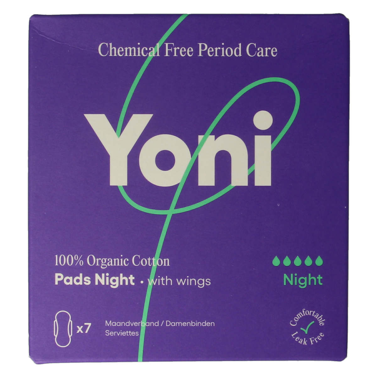 Yoni Maandverband night 7.00 Stuks