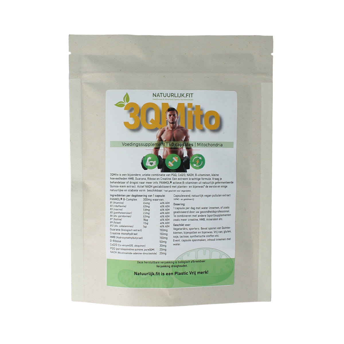 Natuurlijk.fit 3qmito 60.00 Capsules