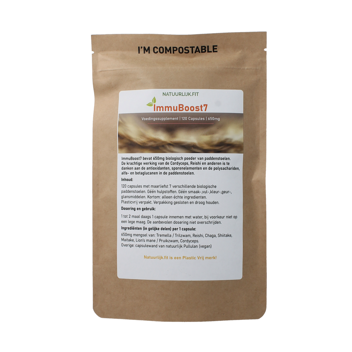 Natuurlijk.fit Immuboost7 120.00 Capsules