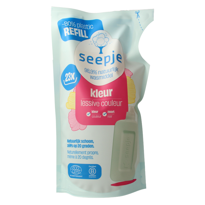 Seepje Wasmiddel navulzak kleur 1000 Milliliter
