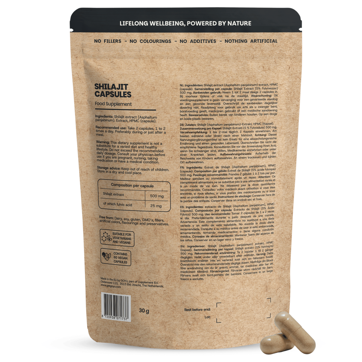 Goyu Shilajit extract 5% 60.00 Capsules