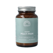 Mattisson Multi man vegan - goed opneembaar 60 Vegetarische capsules