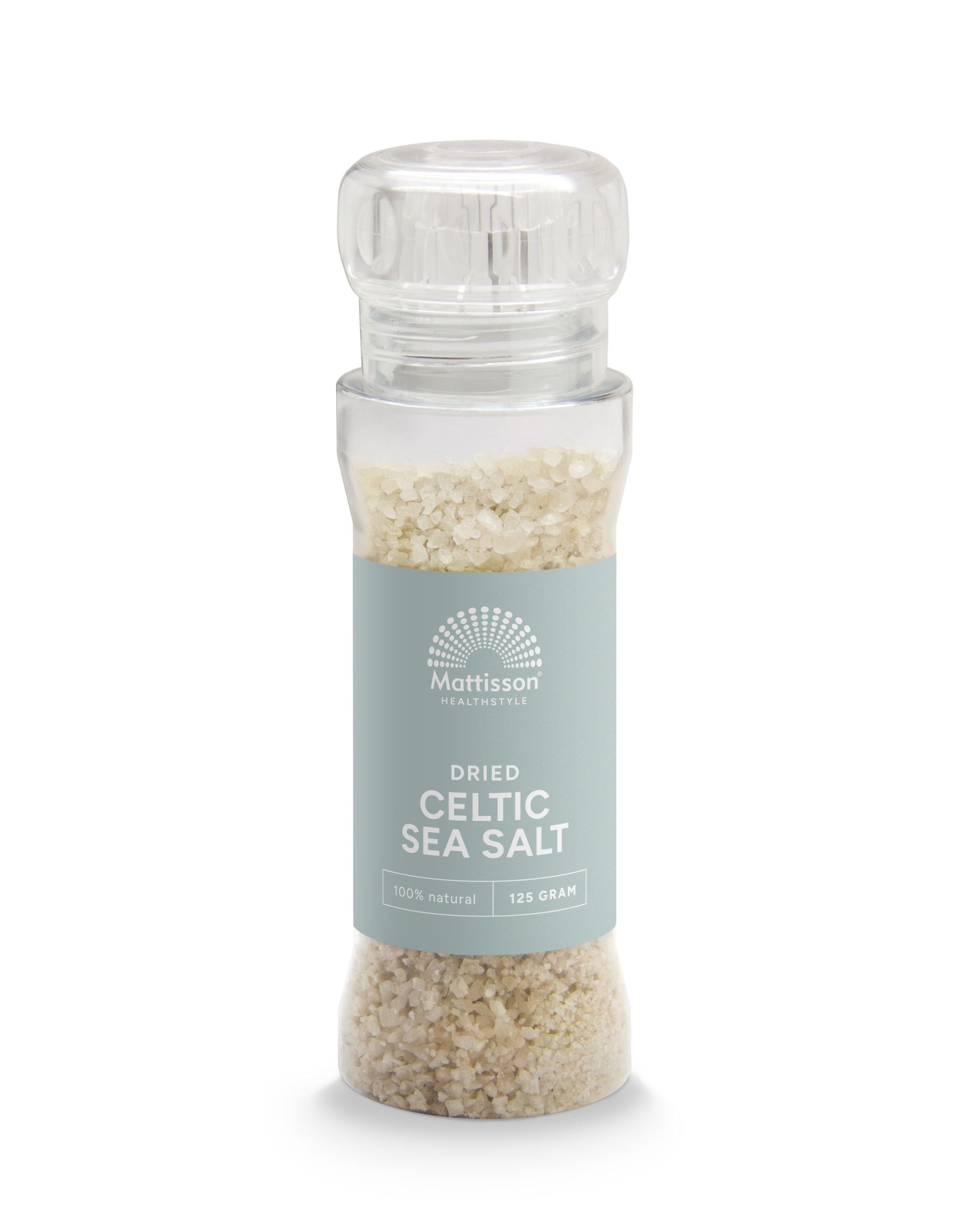 Mattisson Keltisch zeezout celtic sea salt gedroogd molen 125.00 Gram