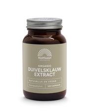 Mattisson Organic duivelsklauw extract 300mg bio 120 Vegetarische capsules