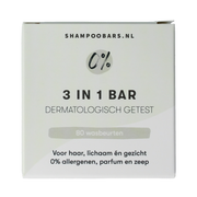 Shampoobars Bar 0%  3-in-1 neutraal 60.00 Gram