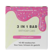 Shampoobars 3 in 1 bar birthday cake 60.00 Gram
