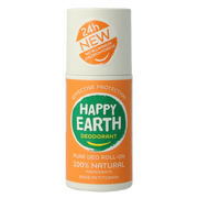 Happy Earth Pure deo roll-on rose petitgrain 75 Milliliter