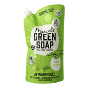 Marcel's Green Soap Afwasmiddel basilicum & vertivert gras navulling 500.00 Milliliter