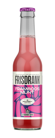 De Frisdrank Fabriek  Koolzuurhoudende frisdrank framboos munt bio 275.00 Milliliter