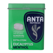 Anta Refresh eucalyptus menthol extra sterk suikervrij 72 Gram