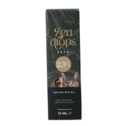 Zendrops CBD olie huisdieren 2.5% hond en kat 10.00 Milliliter