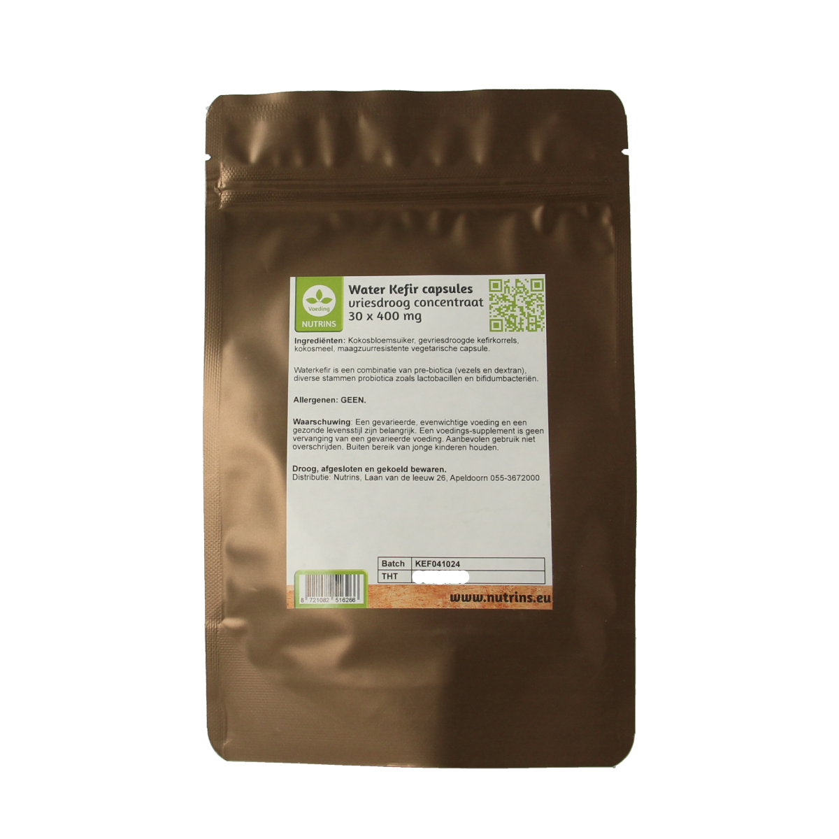 Nutrins  Water kefir gevriesdroogd 30.00 Capsules