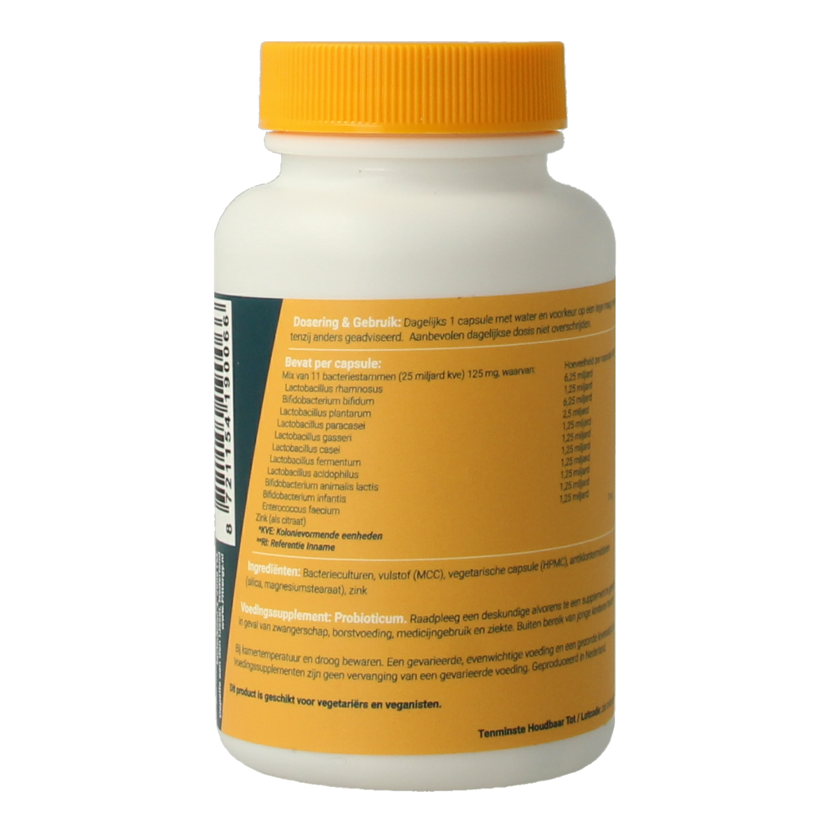 Fittergy Probioom kuur 25 miljard 60.00 Vegetarische capsules