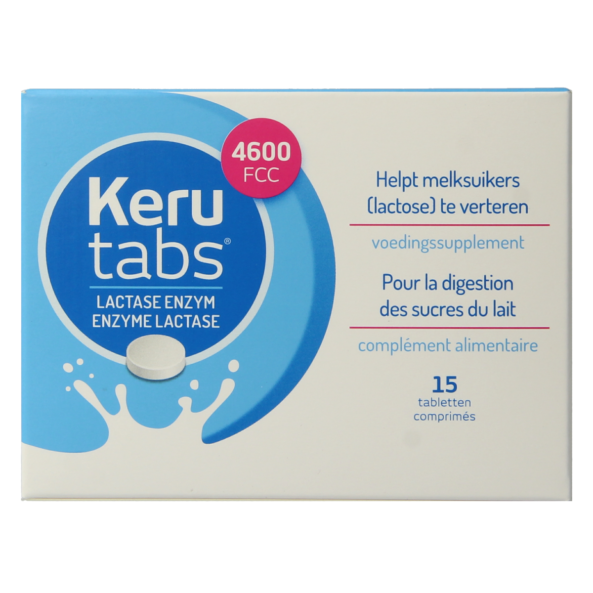 Kerutabs Lactase enzym 4600 FCC 15.00 Tabletten