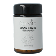 Darvita D3 & K2 3000 IU MCT-poeder (kokos) 60.00 Vegetarische capsules