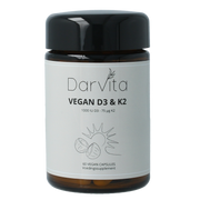 Darvita D3 & K2 1000 IU MCT-poeder (kokos) 60 Vegetarische capsules
