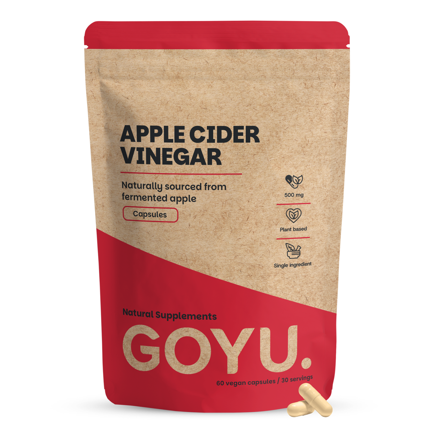 Goyu Appelazijn 500mg 60.00 Vegetarische capsules