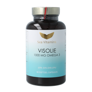 Sea Vitamins Omega 3 visolie strong met vitamine E 90.00 Vegetarische capsules