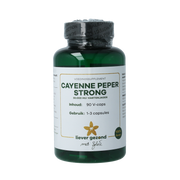 Liever Gezond Cayenne peper strong hartenjager 90.00 Vegetarische capsules