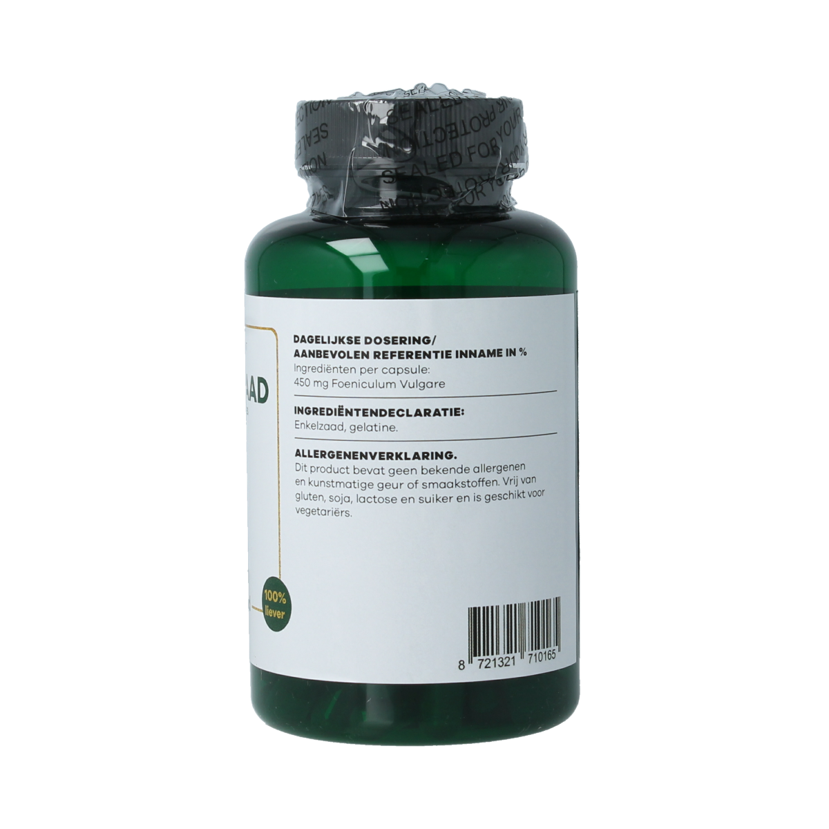 Liever Gezond Venkel zaad capsules fennel seed 100.00 Vegetarische capsules