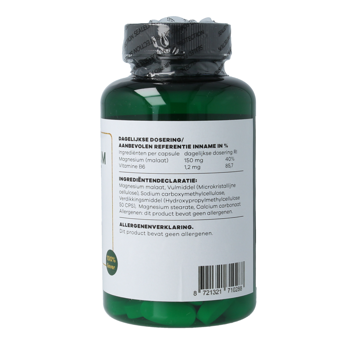 Liever Gezond Magnesium malaat appelzuur 60.00 Tabletten