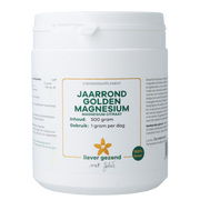 Liever Gezond Golden magnesium poeder jaarrond 500 Gram