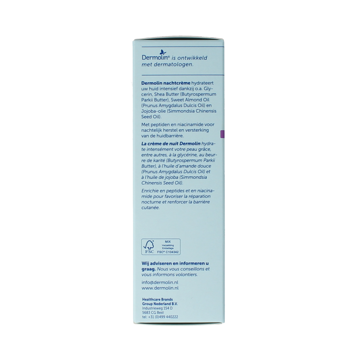 Dermolin Nachtcreme anti-aging flacon 50.00 Milliliter