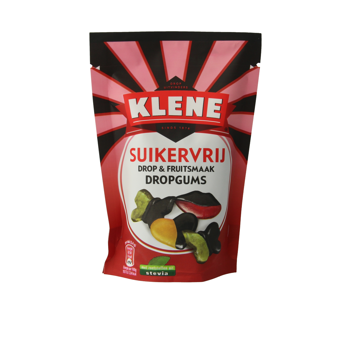 Klene Dropgums suikervrij 110.00 Gram