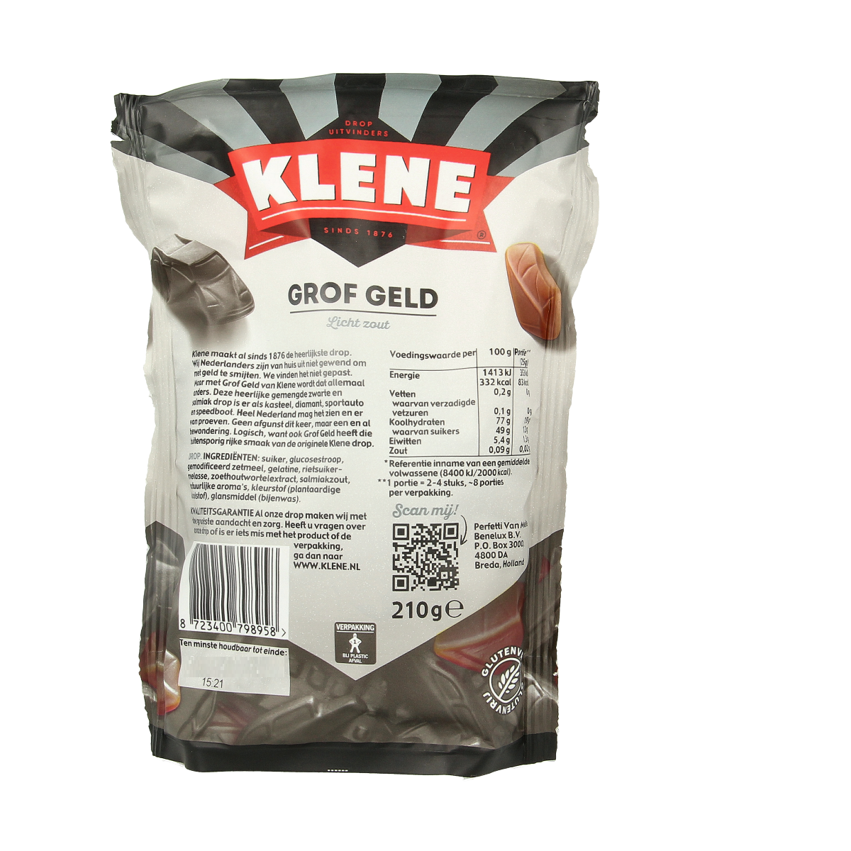 Klene Grof geld 210.00 Gram