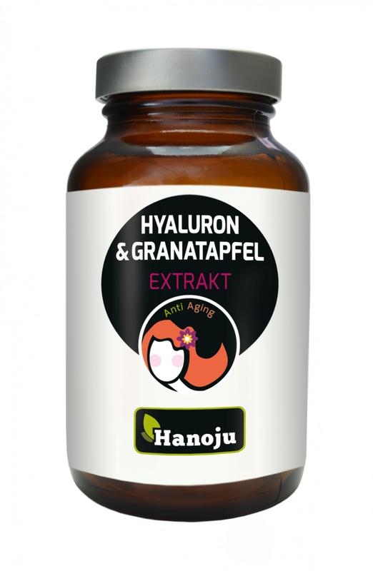 Hanoju Hyaluronzuur granaatappel extract 90.00 Vegetarische capsules