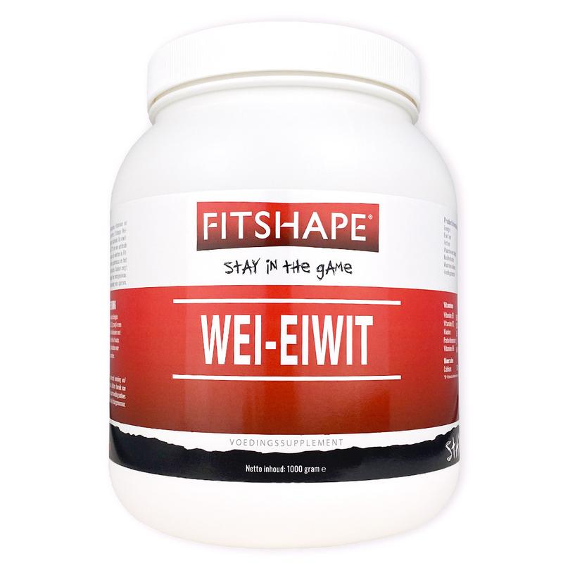 Fitshape Wei eiwit aardbei 1.00 Kilogram