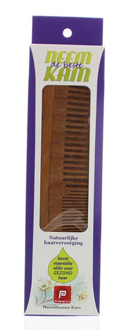 Holisan Neem houten kam recht combi 1 Stuks