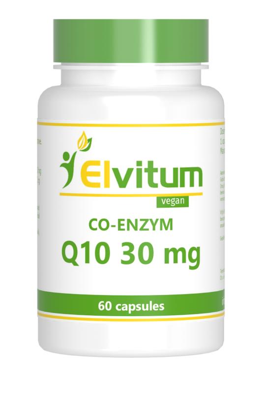Elvitum  Co-enzym Q10 30mg 60.00 Vegetarische capsules