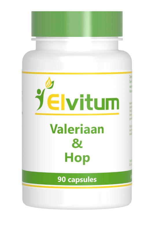 Elvitum  Valeriaan en hop 90 Capsules