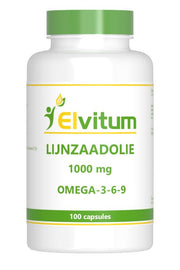 Elvitum  Lijnzaadolie omega 3-6-9 100 Capsules