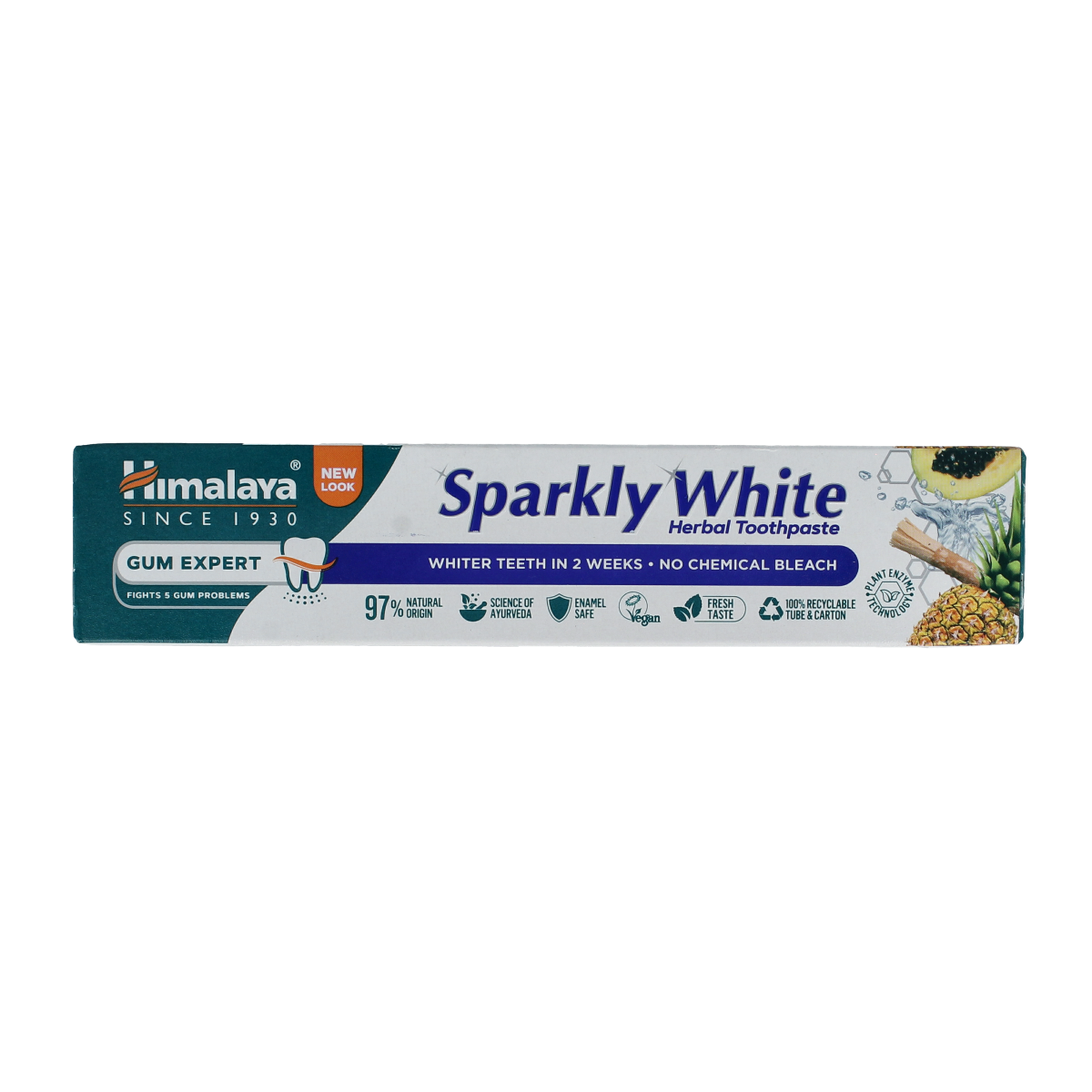 Himalaya Tandpasta kruiden sparkly white 75.00 Milliliter