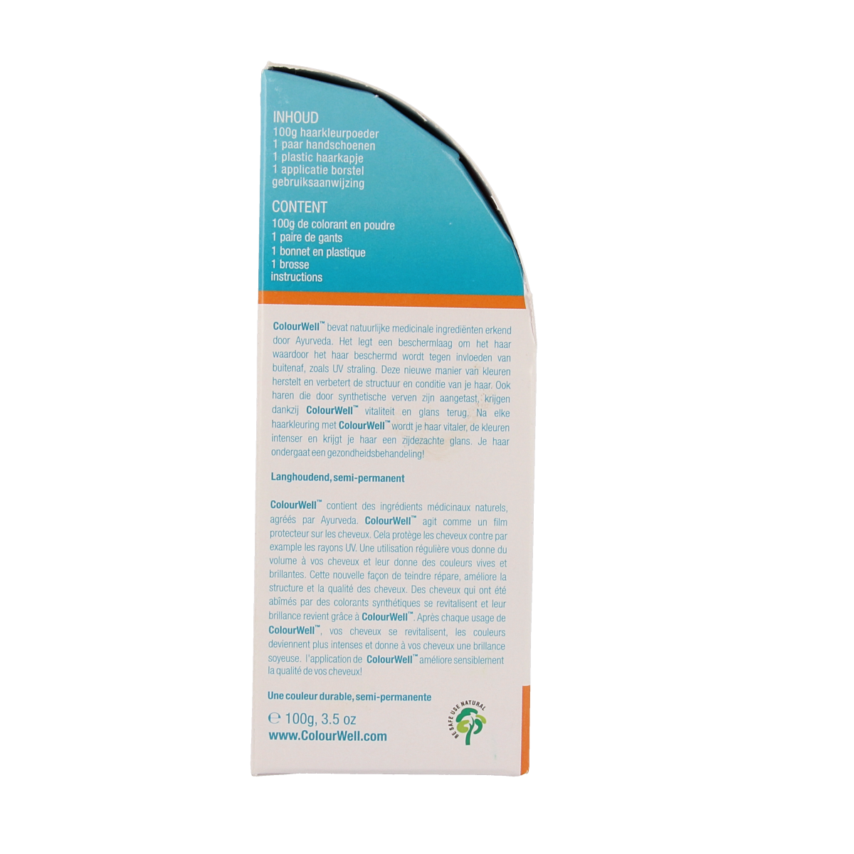 Colourwell 100% Natuurlijke haarkleur koper rood 100.00 Gram