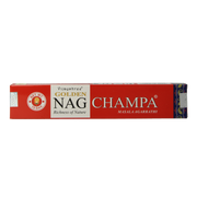 Nag Champa Wierookstokjes golden nag champa incense 15 Gram